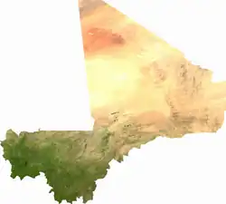 Image 24Satellite image of Mali (from Mali)