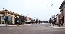 Main street in Mapleton
