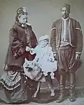 Princess Maria with her nanny, c. 1873.