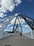 View of bridge from west end of deck