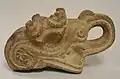 Dragon head from a Metate, 400-1000 a.C