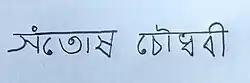 Hand written Mithilakshara scripts