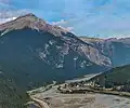 Mount Field rising above Field, British Columbia