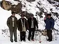 Khinalugs in the village of Khinalug, Azerbaijan