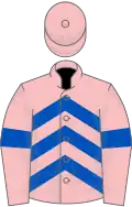 Pink, Royal Blue chevrons and armlets