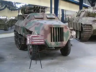 German Panzerwerfer half-tracked MRLS
