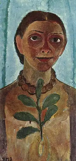 Self-portrait: The Painter with Camilla Branch (1907)