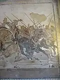 Detail of the Persians on the right side of the Mosaic