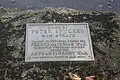 Home of Peter Spicker memorial plaque.