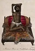 A color engraving of Puran Puri, copied from the original around 1809