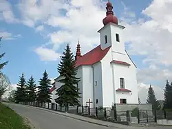Baroque church in the village