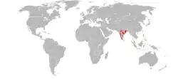 Map of range