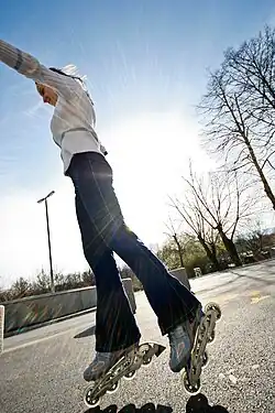 Recreational inline skating