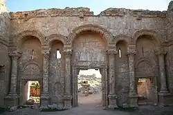 North gate of the city of Resafa, site of Hisham's palace and court