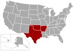 Location of teams in