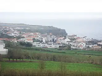 The parish of Relva, at the end of the International Airport, with the church of Nossa Senhora dos Neves