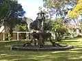 A sculpture in the College grounds, pictured in 2007