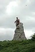 Photograph taken from the lower part of the memorial