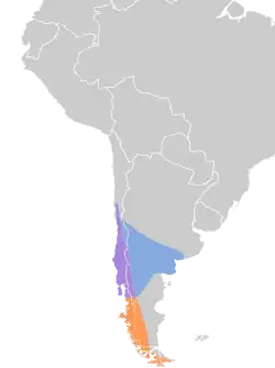 Map of range