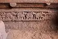 Frieze with elephants