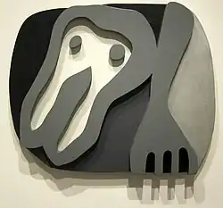 1922, Shirt Front and Fork, wood