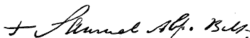 Samuel Eccleston's signature