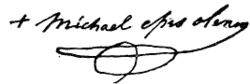 Michael Portier's signature