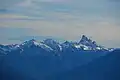 Mount Slesse and its neighbouring range