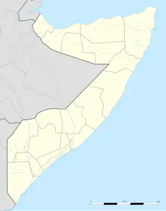Tohen is located in Somalia