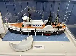 Model of paddle steamer Chicora