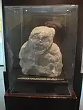 A stone sculpture found at the base of the great pyramid. It is the only one ever found dating to the High Classic Period of Mesoamerica (800 BC – 200 AD)