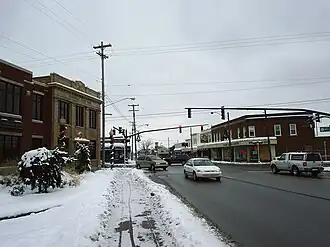 Looking southwest along Chicago Drive