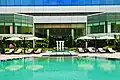 Front view of the swimming pool