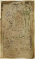 F. 8r, David and the Lion