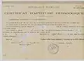 Certificate of Pedagogical Aptitude (CAP) for teaching in primary schools.
