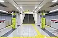 Toei Oedo Line underground platforms, March 2023