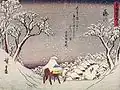 Fujikawa-shuku in the 1830s