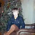 Boy with a mop top hair cut, 1969