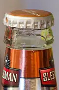 Twist off beer bottle cap, unopened