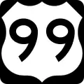 U.S. Route 99 marker