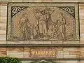 Engraving of Wagner's motto over the front portal to Wahnfried